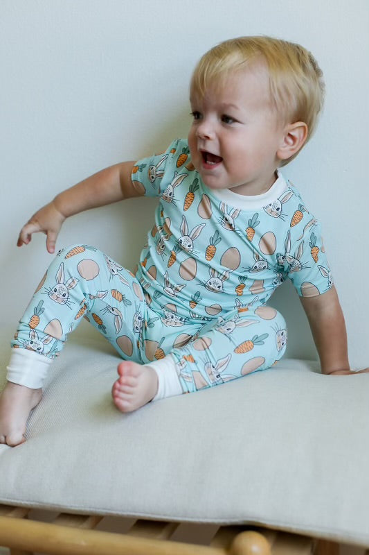 Blue Bunny 2 Piece Bamboo Pajama Set
