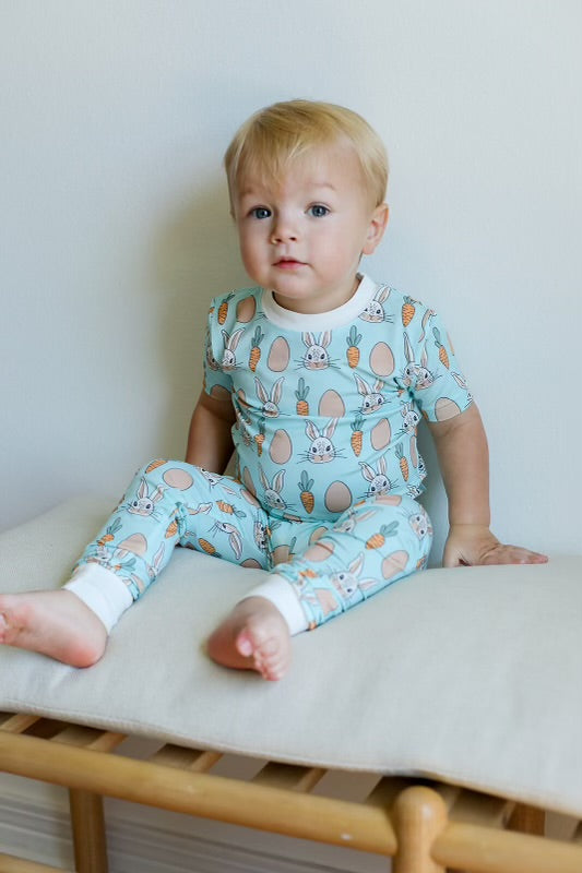 Blue Bunny 2 Piece Bamboo Pajama Set