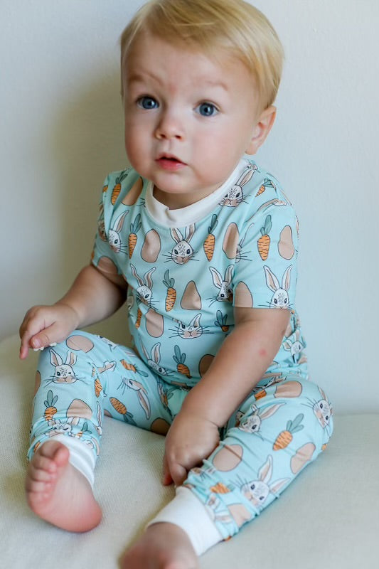 Blue Bunny 2 Piece Bamboo Pajama Set