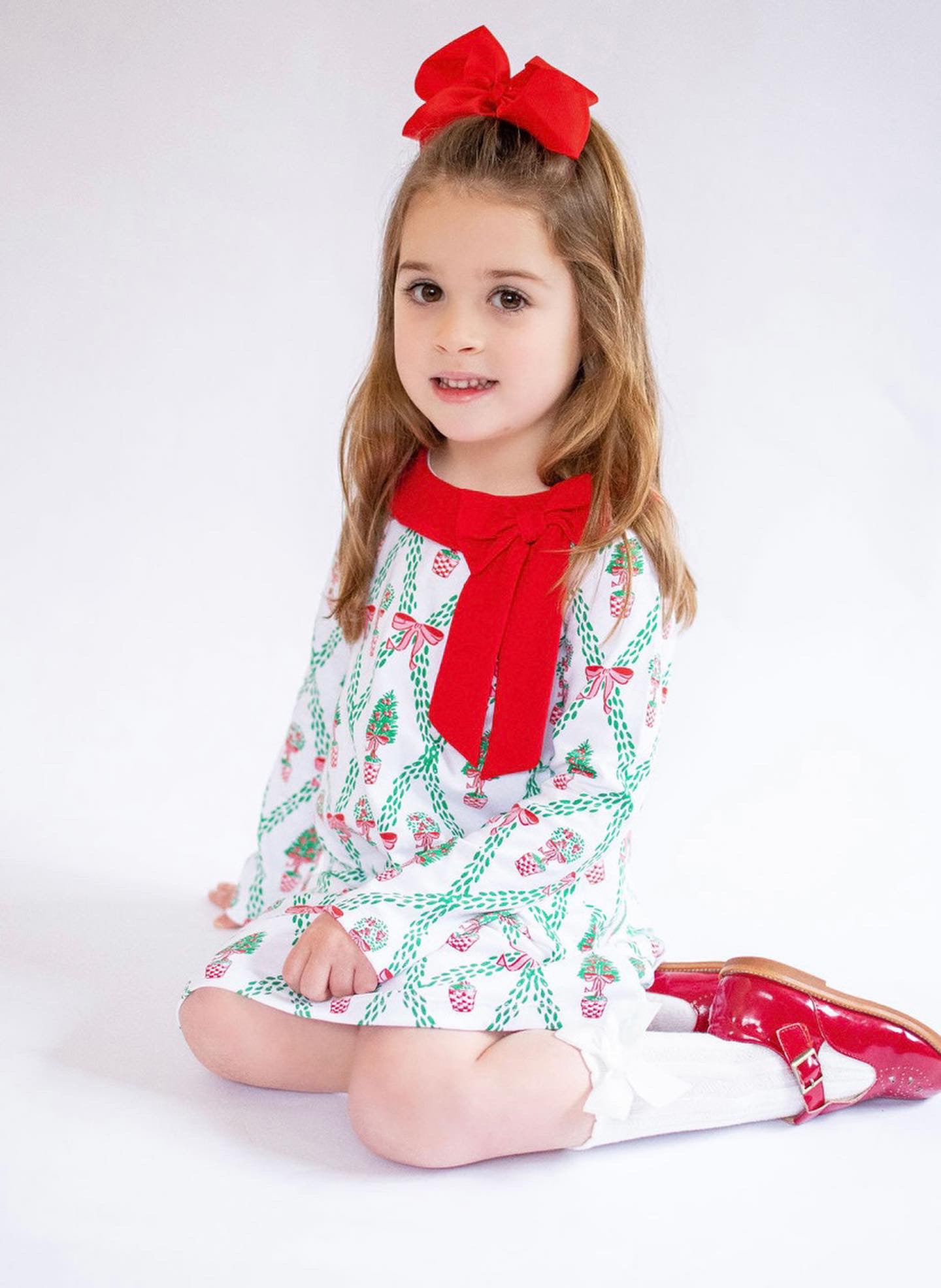 Holiday Topiary Trellis Dress
