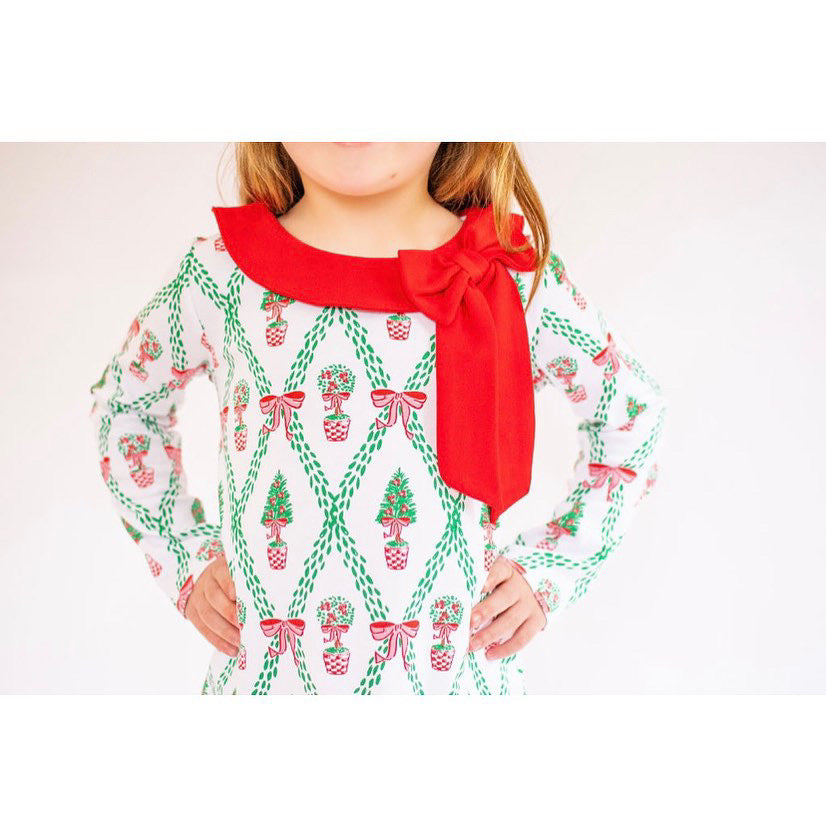 Holiday Topiary Trellis Dress