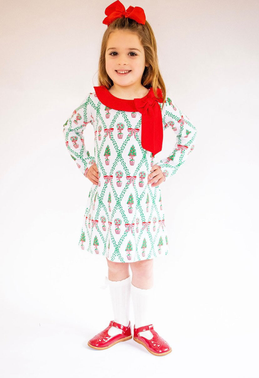 Holiday Topiary Trellis Dress
