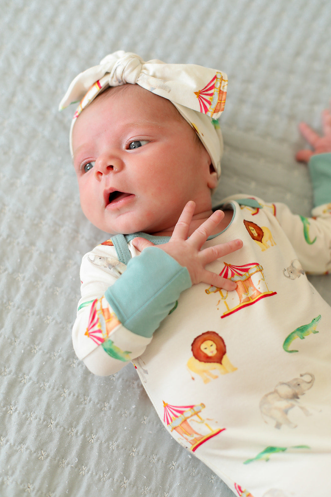 Under The Big Top Bamboo Bow Headband