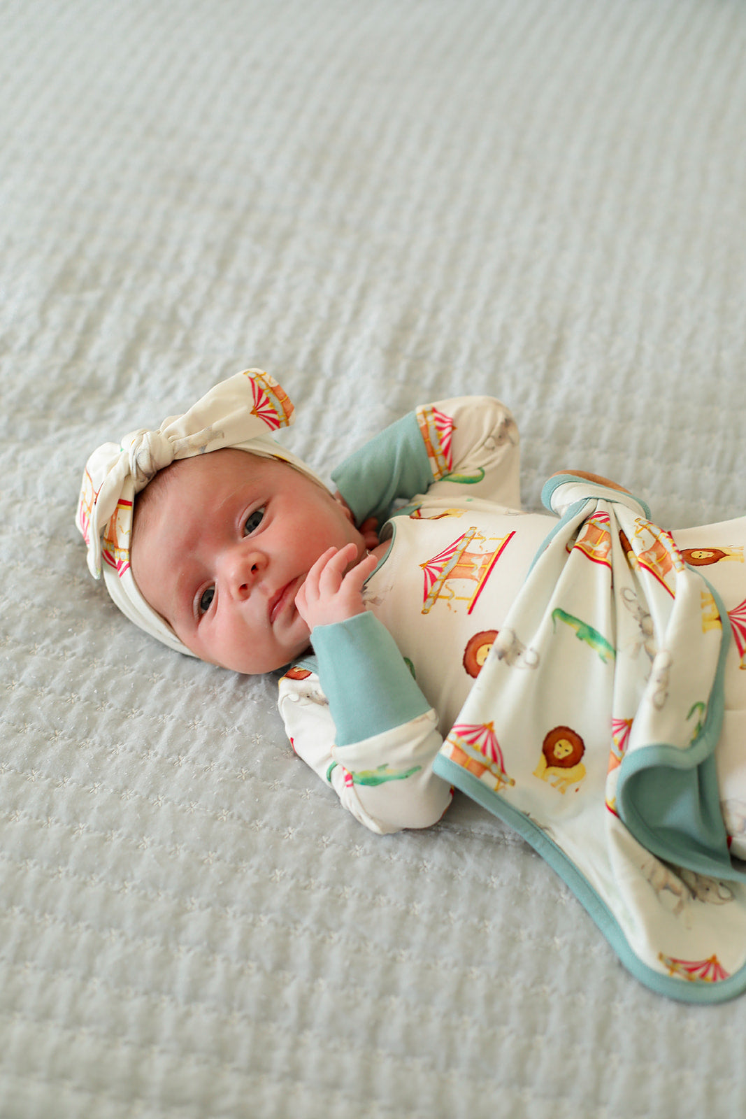 Under The Big Top Bamboo Bow Headband
