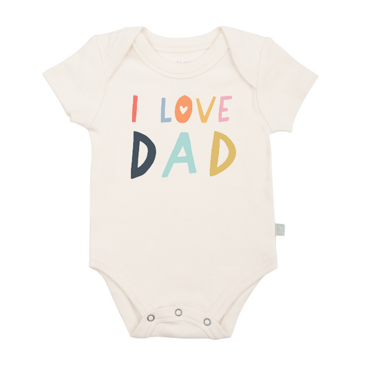 Finn & Emma graphic bodysuit - love dad