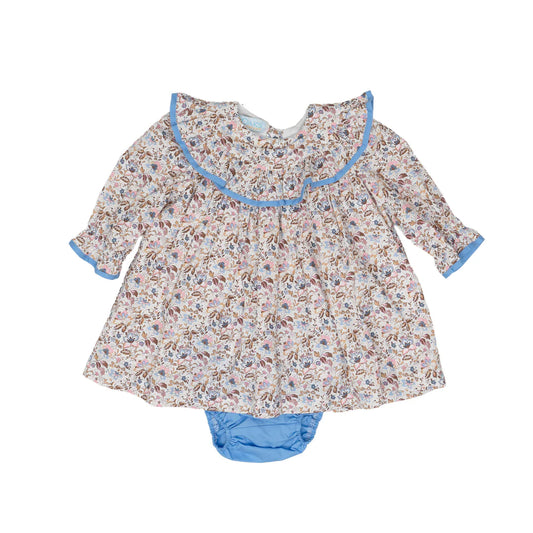 Layla Pink & Blue Floral Bloomer Set