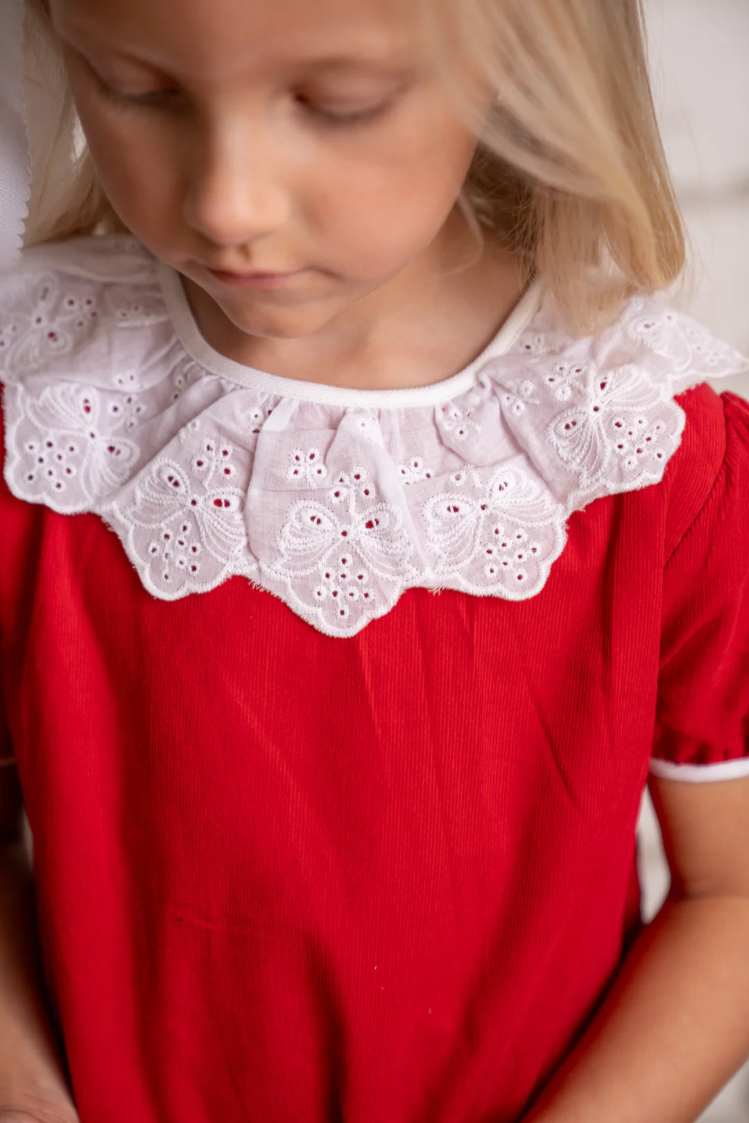 Melody Red Bow Cord Dress