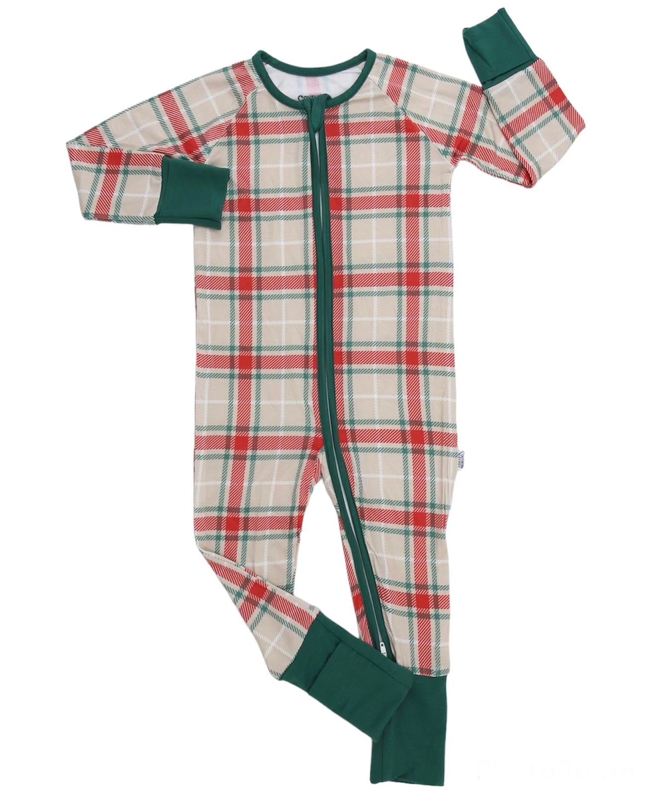 Holiday Plaid Double Zipper Bamboo Sleeper