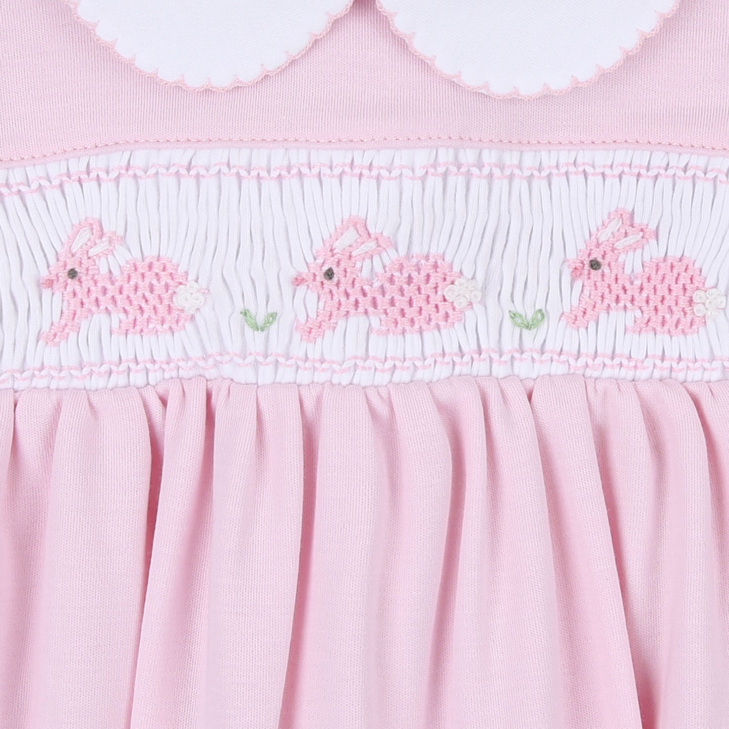 Pastel Bunny Classies Smocked Colare Futers Dress