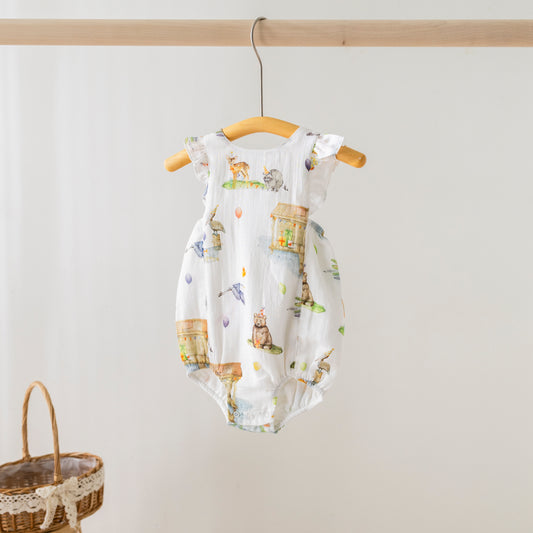 Bayou Birthday Organic Muslin Sunsuit