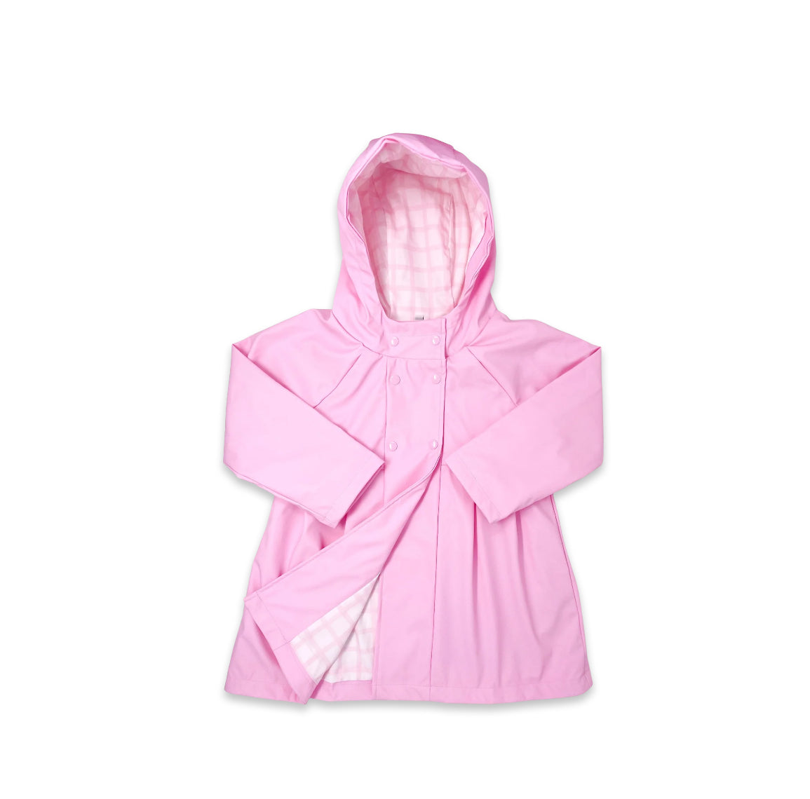 Rainy Day Raincoat - Pink, Wilmington Pink Windowpane