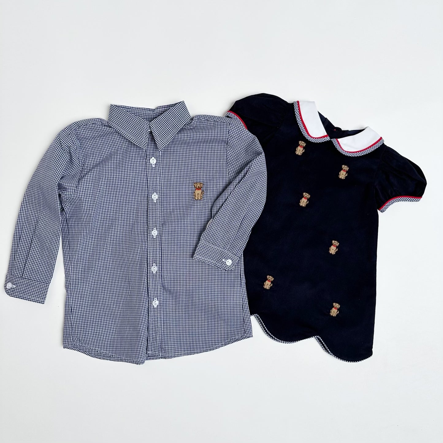 Labrador Alton Shirt Navy Mini Gingham