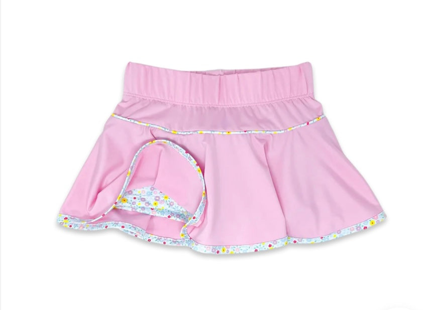 Quinn Skort - Cotton Candy Pink, Itsy Bitsy Floral