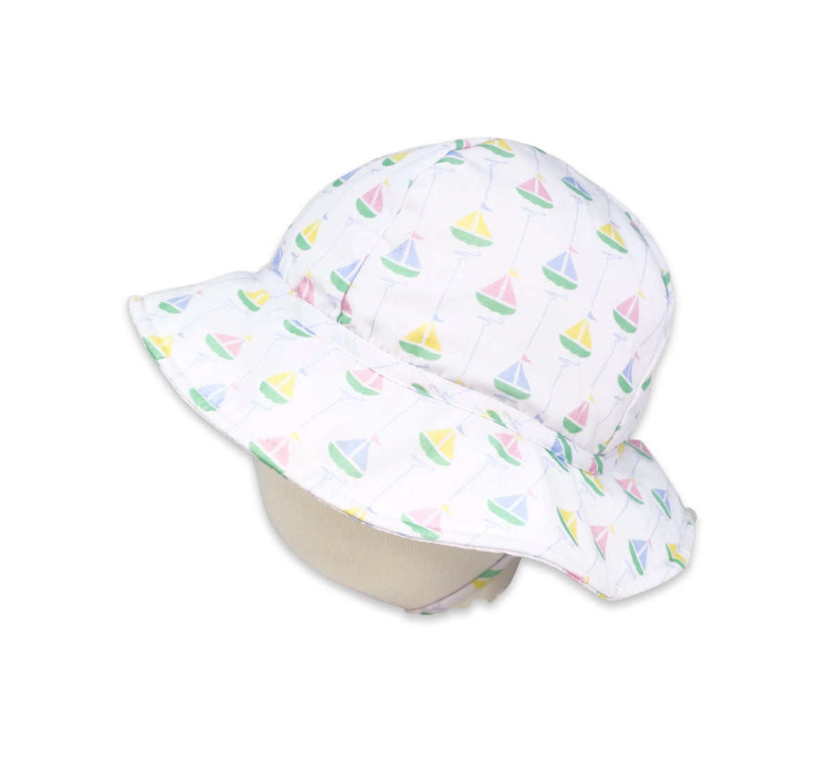 Beach Bucket Hat - Seaside Sailboat