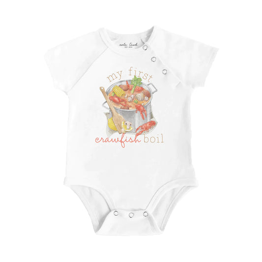 My first crawfish boil Organic Cotton Onesie