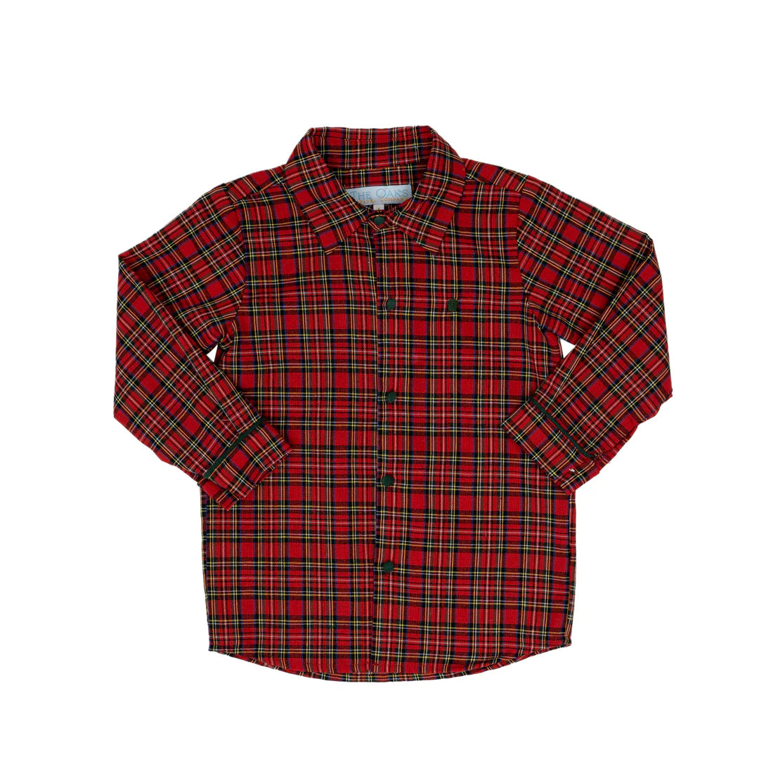 William Red Tartan Oxford Shirt