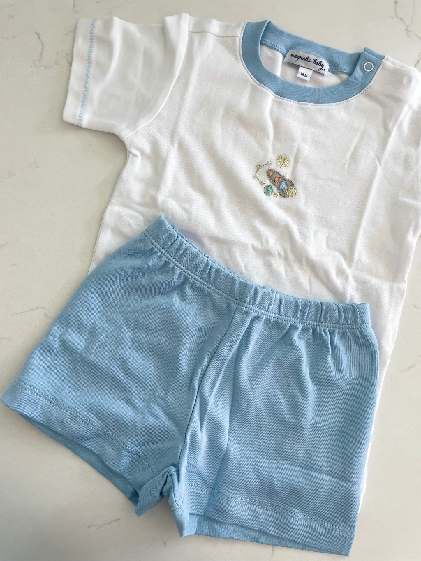 Magnolia Baby Out of this World Emb Short Set