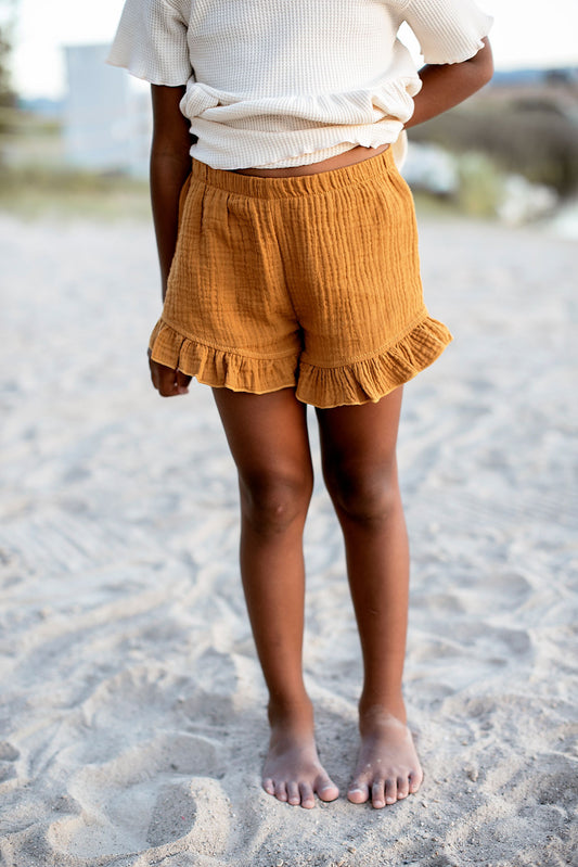 Gigi Gauze Ruffle Shorts