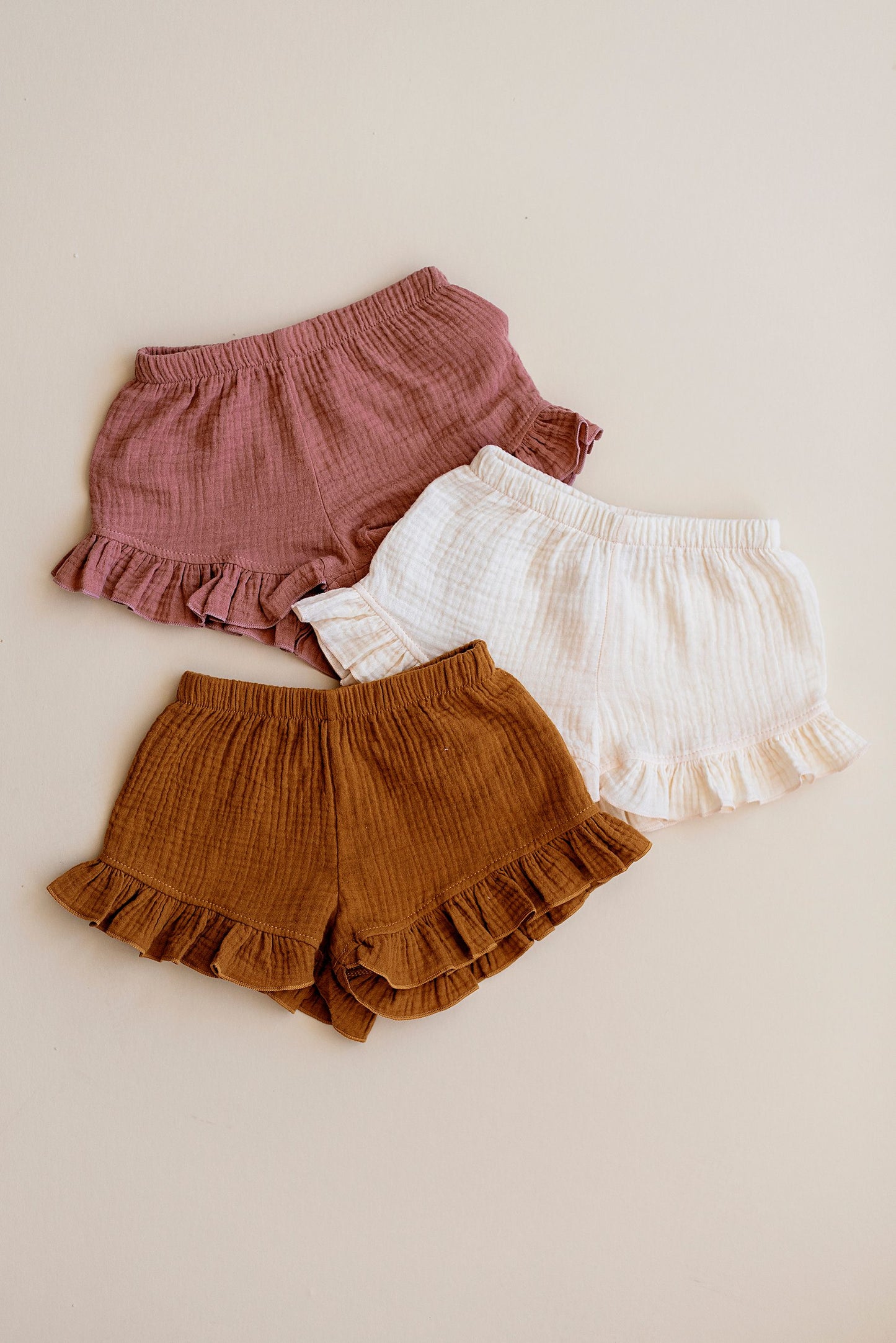 Gigi Gauze Ruffle Shorts